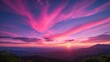 © Lasvu - Amazing pink purple sky during sunset over beautiful natural view of heaven late sunset a brilliancy