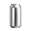 © mlangsen - Tall aluminum can, sleek and silver against black