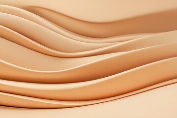Wall Mural - soft curves and flowing lines in warm beige tones for backgrounds