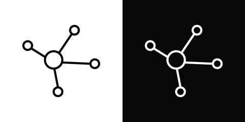 Canvas Print - chart network icon graphic vector set for ui design