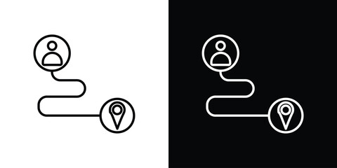 Wall Mural - customer journey icon graphic vector set for ui design