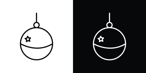 Wall Mural - jingle bell icon graphic vector set for ui design