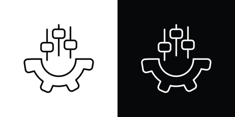 Wall Mural - mass customization icon graphic vector set for ui design