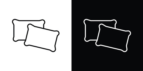 Canvas Print - pillow icon graphic vector set for ui design