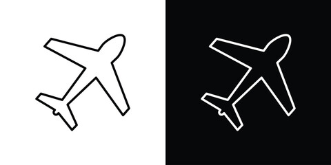Canvas Print - plane icon graphic vector set for ui design
