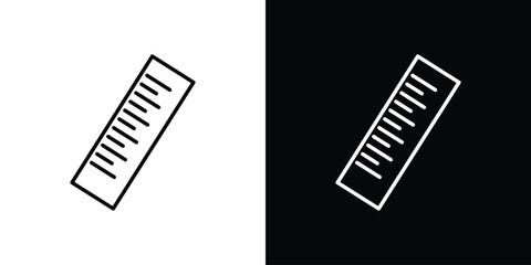 Canvas Print - ruler icon graphic vector set for ui design