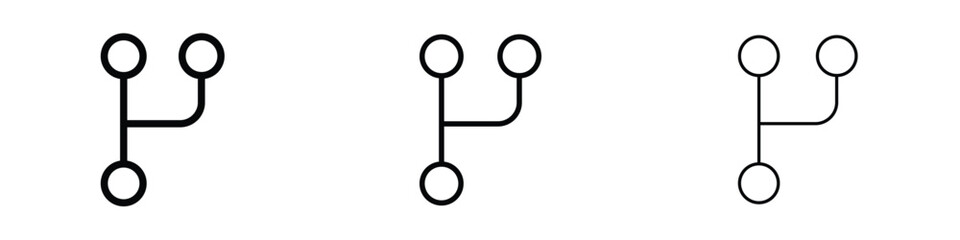 code branch icon editable. design template vector