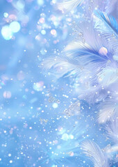 an elegant and dreamlike atmosphere is a luxurious pastel blue fantasy background that is filled wit