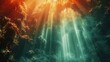 © KALEYA - Underwater sunbeams pierce dark depths
