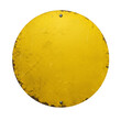 © Siasart Stock - Abstract Round Yellow Textured Metal Circle with Transparent Background