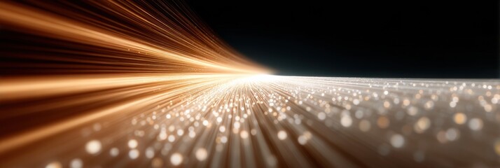 Aufkleber - Futuristic Telemetry Tunnel with Streaming Data Particles and Speed Lines for Accelerated Digital Transformation and High-Tech Innovation Visualization