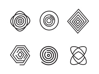 Kinetic Energy Concept Art Thin Line Graphics