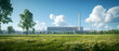 © Slamet - Industrial Plant Complex With Lush Grass Field