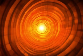 Wall Mural - abstract fiery concentric circles radiating light
