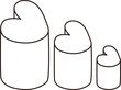 © Totimoa - Heart Cylinders by Size Doodle
