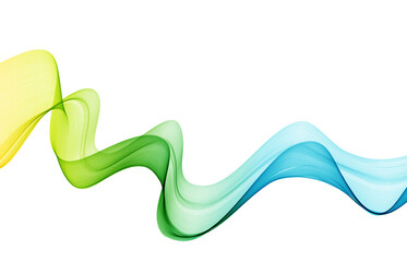 Fototapete - Abstract vector background, transparent waved lines for brochure, website, flyer design. Blue smoke wave.