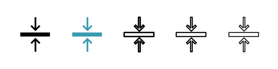 Thickness line icon in art style vector