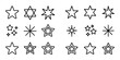 © Crispline Design - Minimalist Star Icons