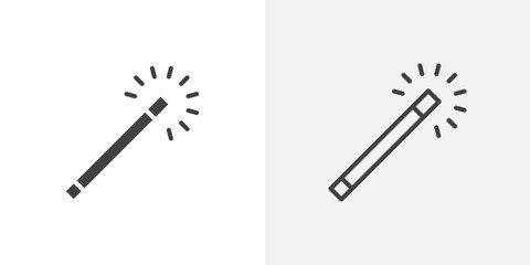 Wall Mural - magic wand icon vector symbol for mobile apps and website ui designs.