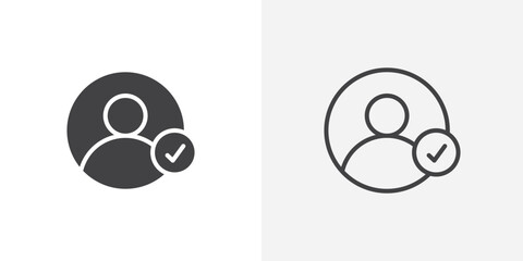 Wall Mural - authentication icon vector symbol for mobile apps and website ui designs.