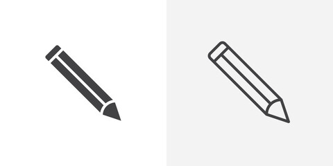 Wall Mural - pencil icon vector symbol for mobile apps and website ui designs.