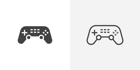Wall Mural - gamepad icon vector symbol for mobile apps and website ui designs.