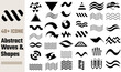 © SaHeD - Abstract wave and shape icons set graphic design elements