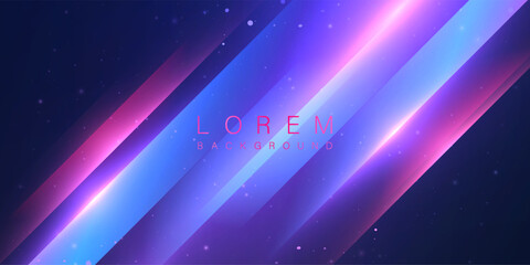Poster - Abstract glowing background with purple light rays and soft blur effects. Suitable for modern tech banners, motion design or vibrant overlays.