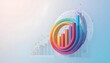 © Maros - Abstract Business Growth Chart with Colorful Rings and Line Graph