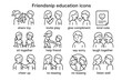 © Bohdan - Friendship education icons: encouraging positive social interactions for children