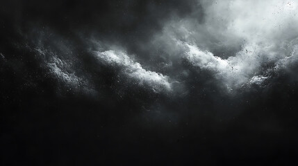dramatic black and white cloudscape abstract background with high contrast moody sky atmospheric tex