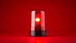 © Studio-M - Red alert light over red background