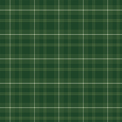 Wall Mural - Plaid with twill weave repeat pattern.Checkered tartan gingham seamless pattern in green.Geometric graphic vector illustration background design for fabric and prints.Christmas pattern.