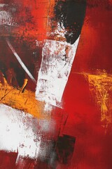 Wall Mural - clean terracotta abstract art with an hidden animal --ar 