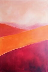 Wall Mural - clean terracotta abstract art with an hidden animal --ar 