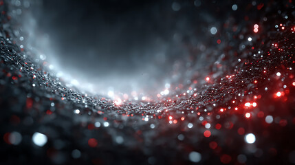 Fototapete - A mesmerizing close-up of glittering particles creating a cosmic illusion. Perfect for themes of exploration and the universe.