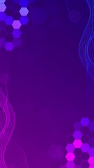 Wall Mural - blue and purple gradient abstract technology background hexagon shape. grid digital cyberspace abstr