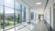 © StockArtEmpire - Blurred hospital corridor with bright, clean atmosphere and natural light, perfect for use as a background in healthcare, medical, or wellness projects