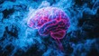 © dany - Brain shrouded in swirling smoke