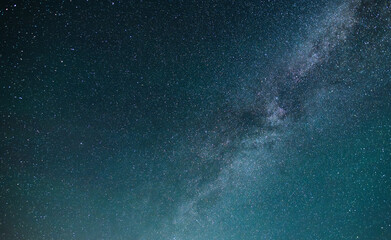 Wall Mural - beautiful bright milky way on the starry sky. astronomical background.