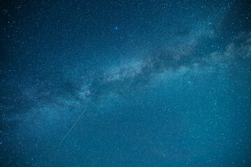 Wall Mural - beautiful bright milky way on the starry sky. astronomical background.