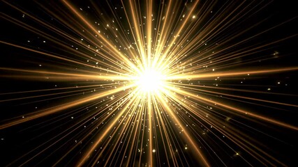 Wall Mural - a close up of a star burst with a black background