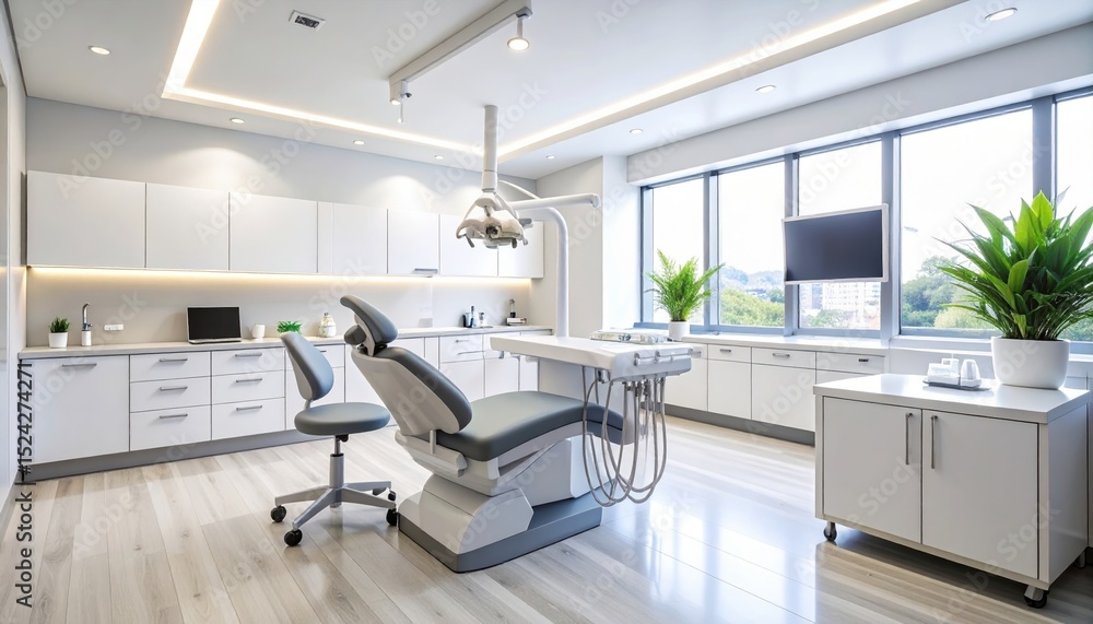 Ilustración de Stock Modern Dental Clinic Office Interior Design Clean ...