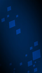 Wall Mural - Technology digital square shape geometric blue and black wallpaper background 