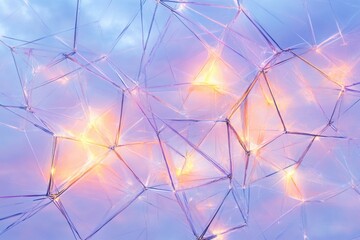 abstract network technology background with glowing connections