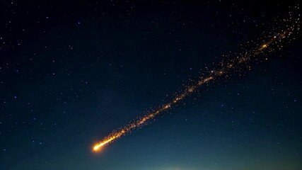 Wall Mural - arafed comet with a long tail in the sky