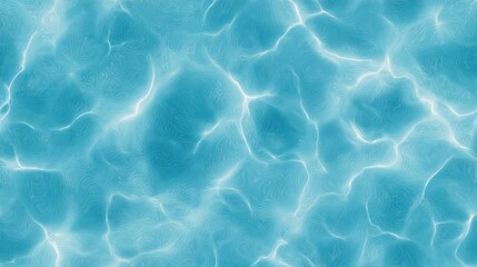 Aufkleber - Turquoise Water Surface With Light Reflections, Ideal for Summer Vacation and Relaxation Concepts, Representing Tranquility and Serenity : Generative AI