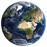 planet earth isolated on transparent background