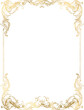 © WonderWonder - Ornamental golden frame png, royal luxury border, elegant baroque