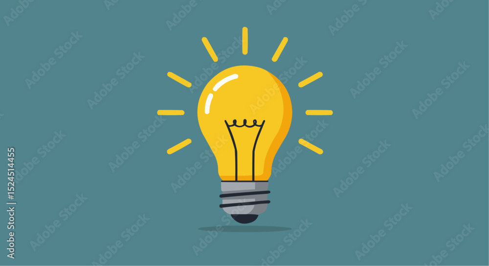 light bulb idea concept Stock Vector | Adobe Stock